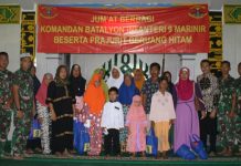 Komunikasi Jumat Berbagi Yonif 9 Marinir