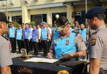Kapolda Lampung Tandatangani Pakta Integritas, Purwadi : mewujudkan seleksi yang Bersih, Akuntabel, Transparan, dan Humanis serta Clear and Clean