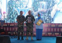 Danrem 043/Gatam Hadiri Sertijab Danbrigif 4 Marinir/BS