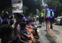 Razia Balap Liar, Polresta Bandar Lampung Amankan 71 Sepeda Motor