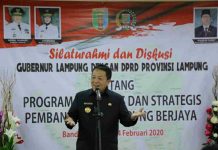Gubernur Bahas Prioritas dan Strategi Pembangunan 2020 dengan DPRD Lampung