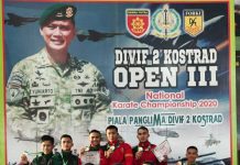 Atlet Karate Brigif 4 Mar/BS Ikut Kejuaraan Open Turnamen Karate Divif 2 Kostrad