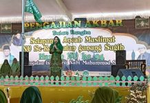 Calon Bupati Lampung Tengah Nessy Kalviya Hadiri Pengajian Akbar