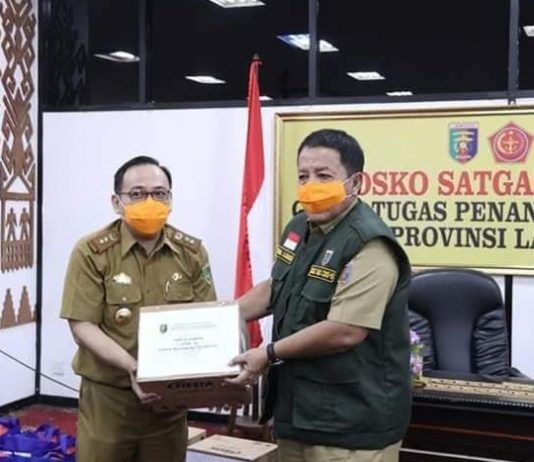 Provinsi Lampung Menerima Bantuan Berupa 1000 Paket Sembako dari Dinas Kelautan dan Perikanan Provinsi Lampung