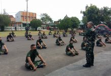 Sambangi Kompi Senapan A Danrem 043/Gatam Beri Penekanan Prajurit