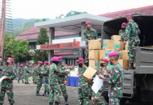 Brigif 4 MAR/BS Gelar Apel Gabungan Wilayah Lampung