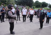 Wakil Gubernur Lampung Tinjau Pos Check Point Posko Terpadu Penanganan Covid-19 di Pelabuhan Bakauheni