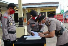 Kapolres Tubaba Pimpin Langsung Sartijab Kasat Reskrim dan Kasatbinmas