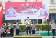 Sambut Hari Bhayangkara ke-74 Polda Lampung Adakan Bakti Sosial Serentak