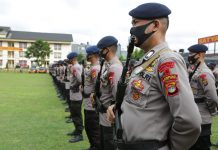 Brimob Lampung Laksanakn Apel Kesiapsiagaan Menghadapi Situasi Kontijensi