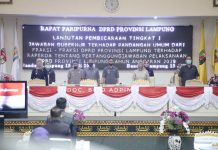 Pemprov Lampung Apresiasi Pandangan Umum DPRD Lampung, Terhadap APBD 2019