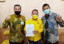 Partai Golkar Dukung Calon Bupati dan Wakil Bupati Pesawaran Dendi Ramadhona- Marzuki