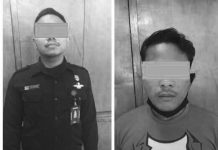 Oknum Security Lempar Pengunjuk Rasa Depan DPRD Medan Di Amankan Polisi