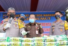 Kapolda Sumut Pimpin Pemusnahan Barang Bukti Pengungkapan Kasus Narkotika