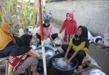 Nessy Kalviya Berkampanye Datangi Dapur Milik Warga