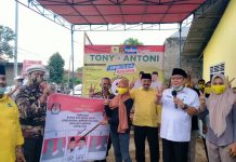 Tony-Antoni Kampanyekan Visi-Misi Lampung Selatan Berjaya di Kecamatan Natar