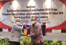 OJK Lampung Sosialisasikan Bijak Mengelola Keungan di Masa Pandemi