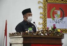 Umar Ahmad, SP menghadiri Rapat Paripurna DPRD Tubaba