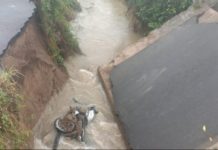 Jembatan Roboh di Desa Dalu sepuluh A Memakan Korban Jiwa