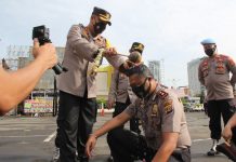 Kapolresta Bandarlampung Pimpin Upacara Kenaikan Pangkat 211 Personilnya