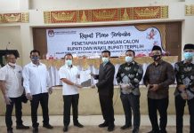 KPU Pesawaran Tetapkan Dendi-Marzuki Sebagai Bupati & Wakil Bupati