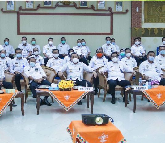 Pemkab Pesawaran Ikuti Entry Meeting Virtual BPK RI Perwakilan Lampung