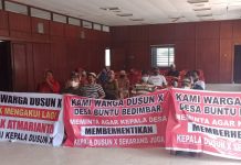 Warga Dusun X Tuntut di Berhentikan Kepala Dusun X Buntu Bedimbar