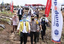 Tiga Menteri kunjungan kerja ke Humbahas di dampingi Kapolda Sumut