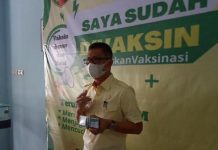 Ismet Roni Berpartisipasi Mengikuti vaksinasi
