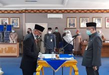 Sekda Lampura Lantik Pejabat Fungsional PPUPD