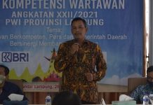 Nizwar; Insyaallah UKW ini bisa menjadi nilai tambah bagi wartawan di Lampung