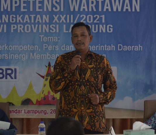 Nizwar; Insyaallah UKW ini bisa menjadi nilai tambah bagi wartawan di Lampung