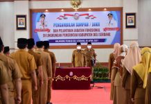 110 Pejabat Fungdional Di Lingkungan Pemkab Deli Serdang Dilantik