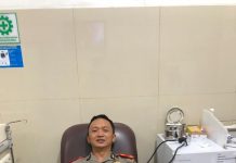 Kompol Endhie Pratama Donorkan Darah