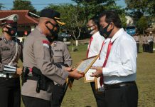 AKBP Bambang Yudho Martono, S.I.K., M,Si. Pimpin Upacara Hari Kesadaran Nasional Kabupaten Lampung Utara