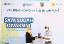 Dinas Kesehatan Provinsi Lampung Pastikan Pegawai PLN se Lampung Terima Vaksin