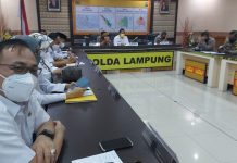 Rakor Lintas Sektoral 2021, Gubernur Arinal Bersama Kapolda Ikuti Arahan Kapolri