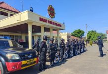 Peringatan Mayday, Danyon B Pelopor Laksanakan Patroli Pantau Sitkamtibmas di Bandar Jaya