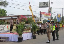 Polres Tulangbawang Barat Apel Gelar Pasukan Operasi Ketupat Krakatau 2021