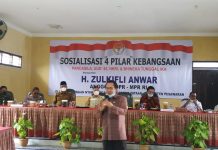 Zulkifli Anwar Kumandangkan 4 Pilar Dihadapan Aries Sandi dan Warga Pesawaran