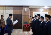 Bupati Lampung Tengah Musa Ahmad Lantik Ketua Basnaz