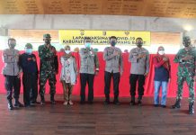 Polres Tubaba Serta Danramil 412-01 TBT Bersinergi Dengan Pemkab Gelar Vaksinasi Massal