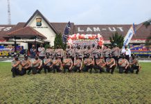 Hari Bhayangkara Ke- 75, 42 Personel Polres Lampung Utara Naik Pangkat