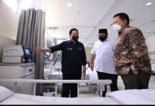 Gubenur Lampung Dampingi Menteri BUMN dan Menteri Agama RI tinjau kesiapan RS