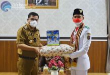 Bupati Lampung Tengah Musa Ahmad Menerima Kehadiran Paskibraka Nasional 2021 Asal Provinsi Lampung