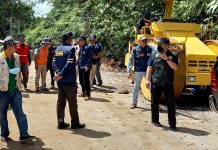 Dinas BMBK Provinsi Lampung dan pemerintahan Kabupaten Lampung Barat Sinergi Perbaiki Jalan Ruas Utama