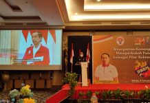 Zainiudin Amali Berikan Sambutan Pada Puncak Penghargaan Inisiator Olahraga