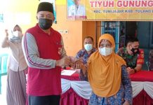 88 KPM Penerima BLT Tuna Warga Masarakat Tiyuh Gunung Timbul