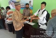 Pemerintah Tiyuh Marga Kencana Menyalurkan BLT DD Tahap I Kepada 105 KPM