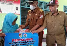 Pemerintah Tiyuh dayasakti Menyalurkan BLT DD Tahap I Tahun 2022